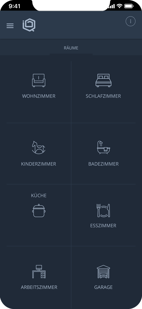 rooms screen iqontrol neo