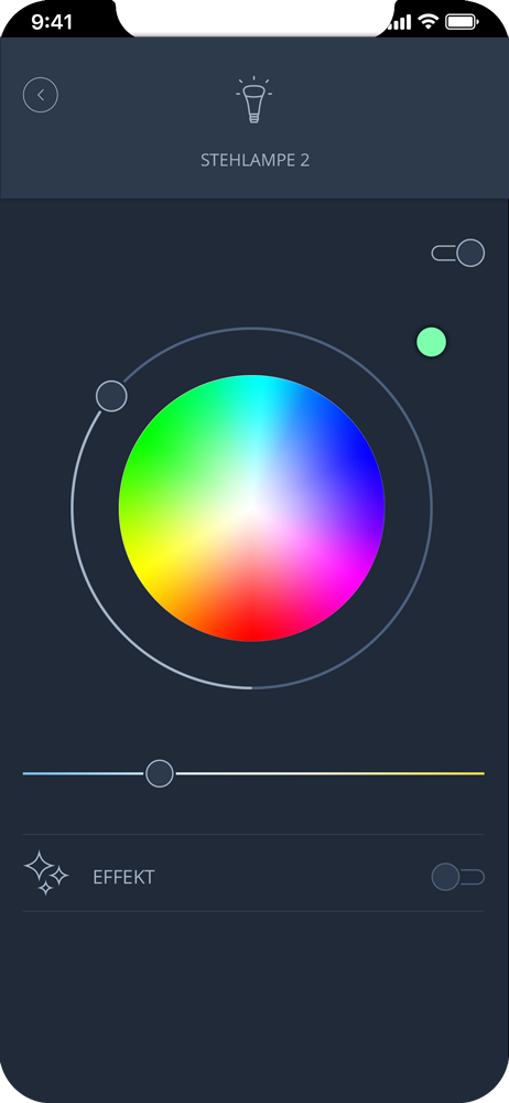 light page screen iqontrol neo