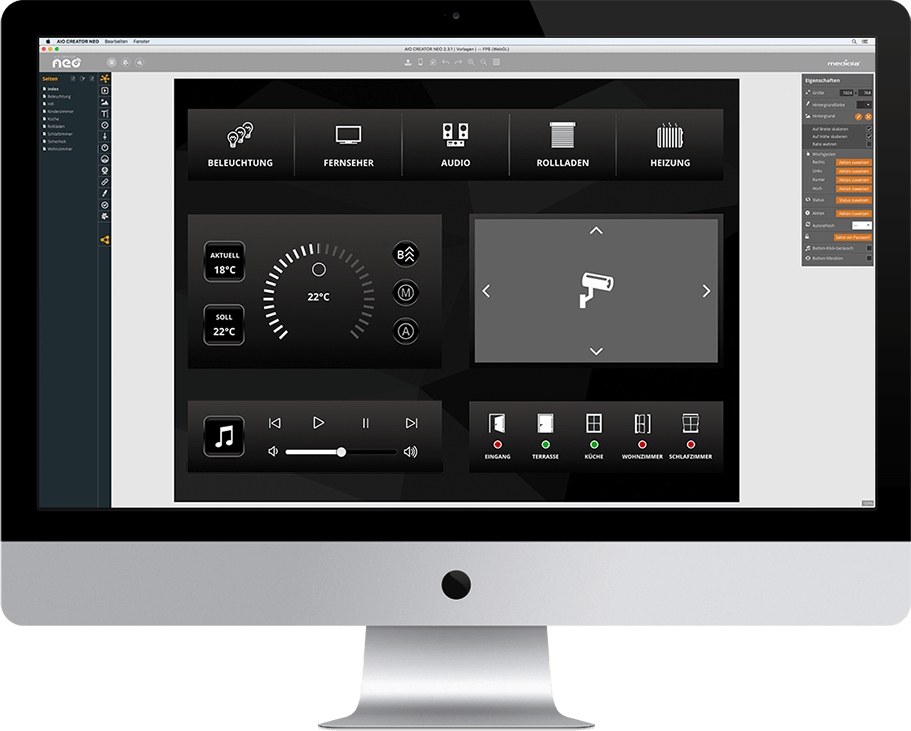ICONSETS Animation mit AIO CREATOR NEO mediola