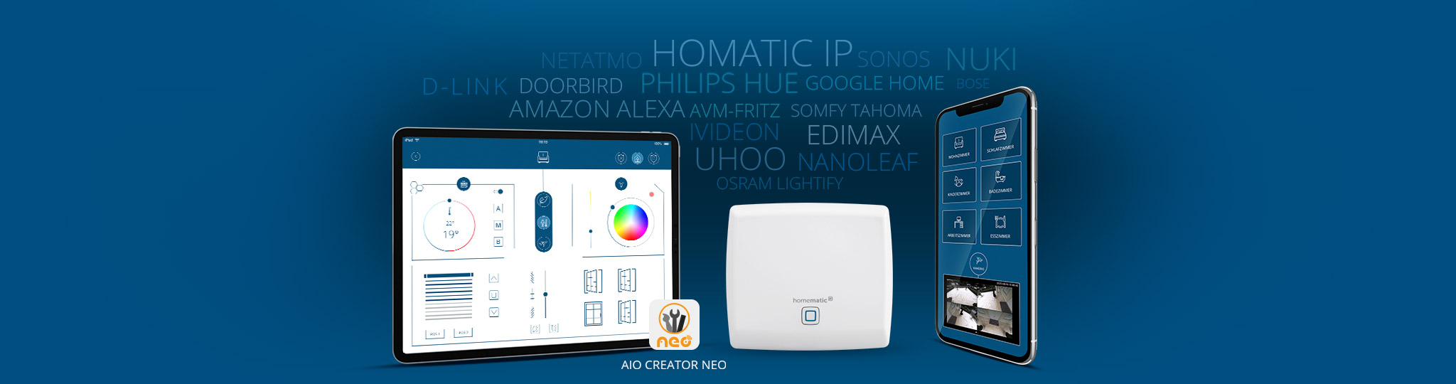 homematic ip access point mit aio creator neo - smart home mit mediola