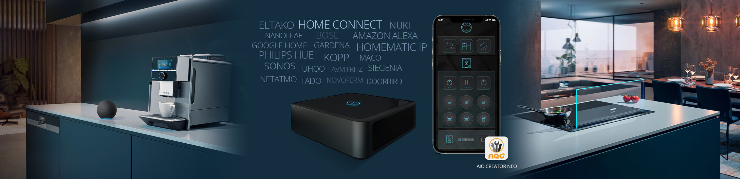 Mit mediola erweiterst du deine smarten BSH Hausgeräte (Home Connect) einfach und schnell zu einem vollvernetzten Smart Home
