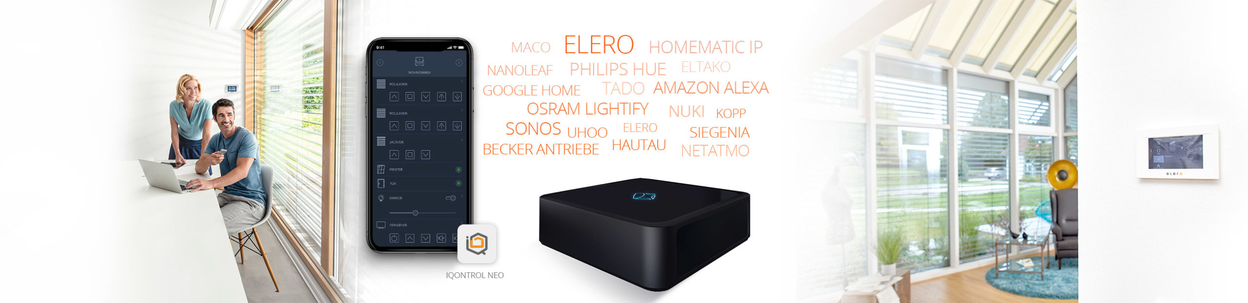 elero Works With mediola® - Rollladen, Jalousie und Markisen Antriebe - smart living mit mediola