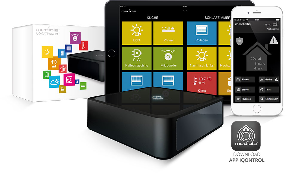 mediola Smart Home Gateway und Iqontrol App kaufen