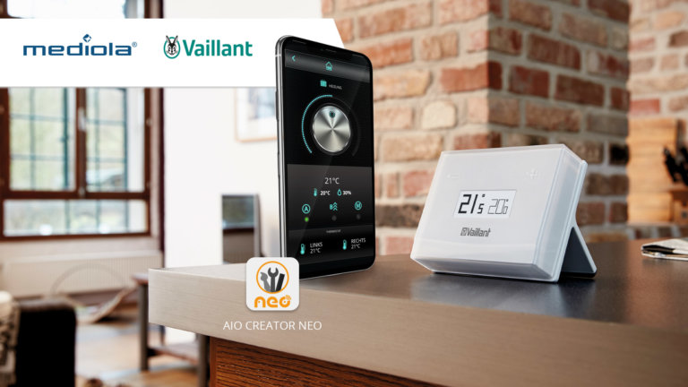 mediola® integriert Vaillant Heizungssteuerung - Smart Home Thermostat