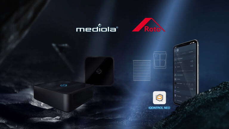 works with mediola - roto _ aio gateways & Iqontrol neo smart home