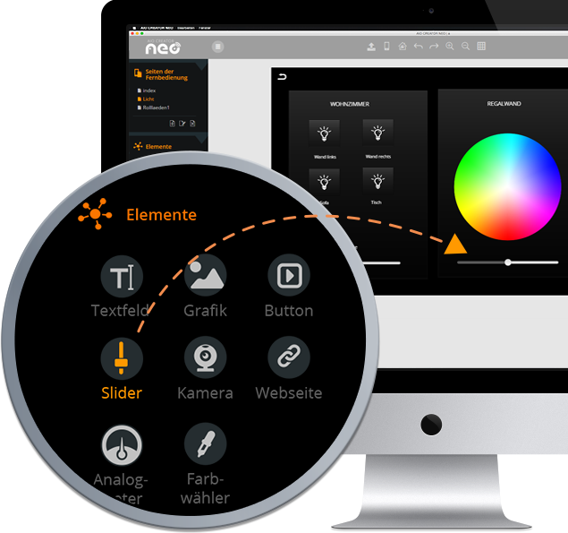 Drag&Drop im AIO Creator NEO