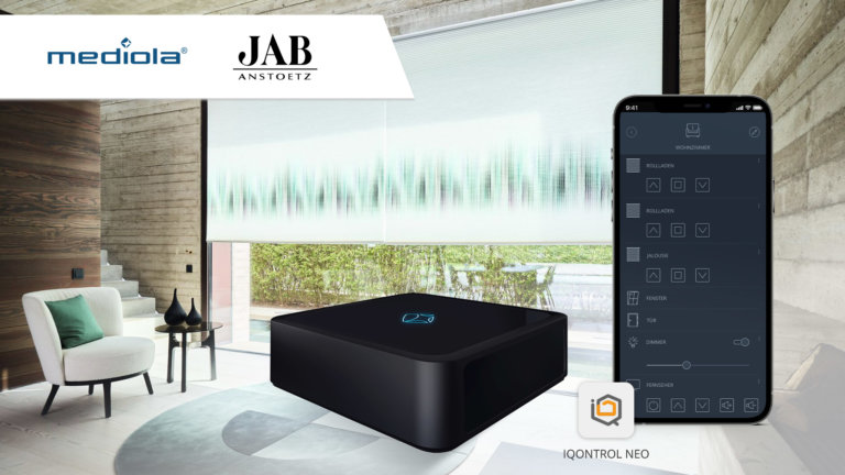 JAB Anstoetz Systems wird Teil des umfassenden WORKS-WITH-mediola Smart Home Netzwerks