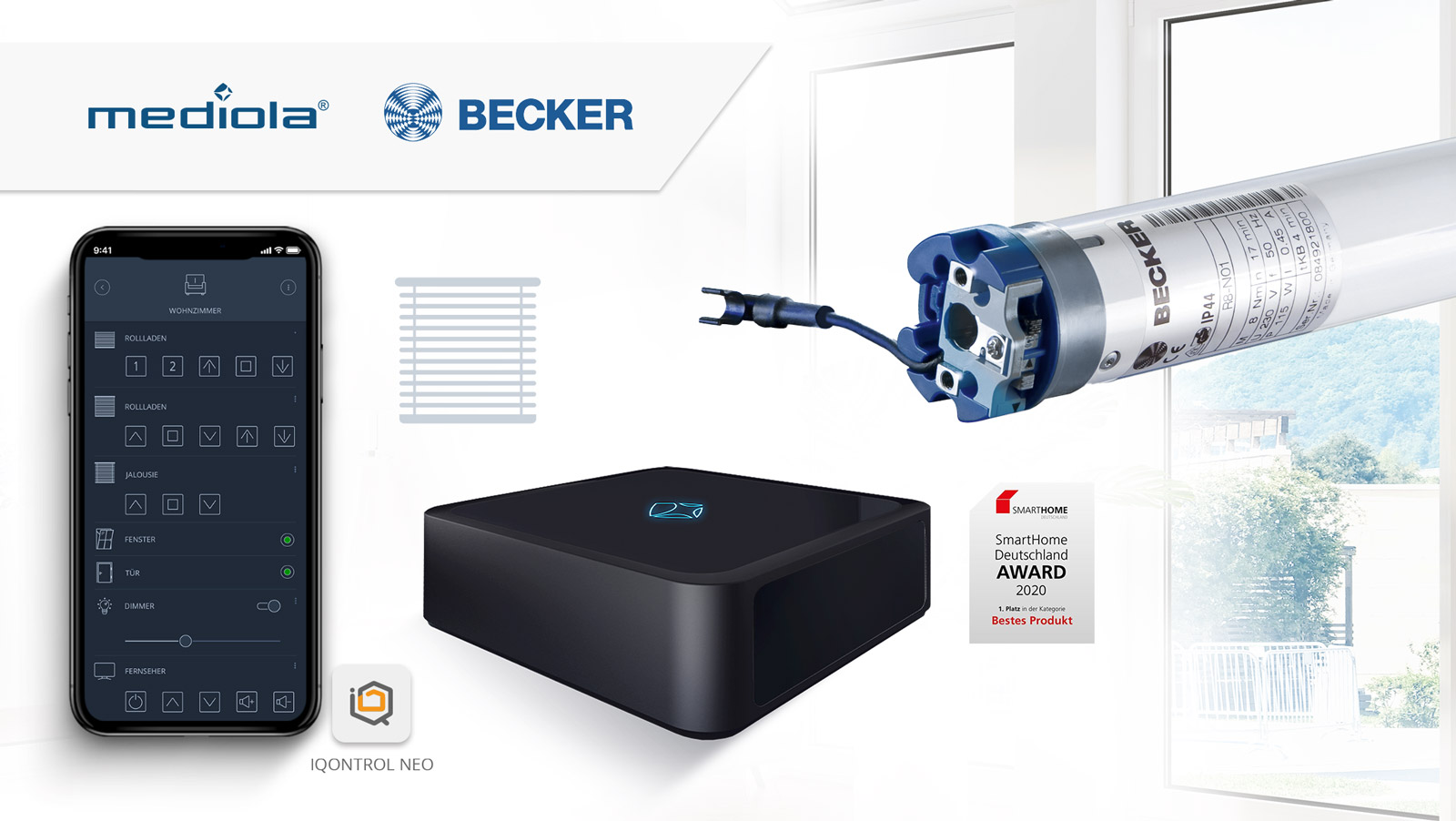 Becker Antriebe kooperiert mit mediola - AIO GATEWAY & IQONTROL NEO