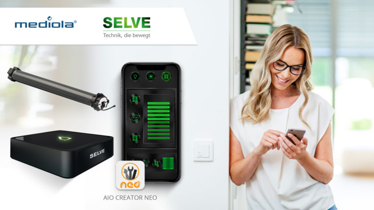 Mediola‘s AIO CREATOR NEO unterstützt ab sofort auch den SELVE Home Server 2