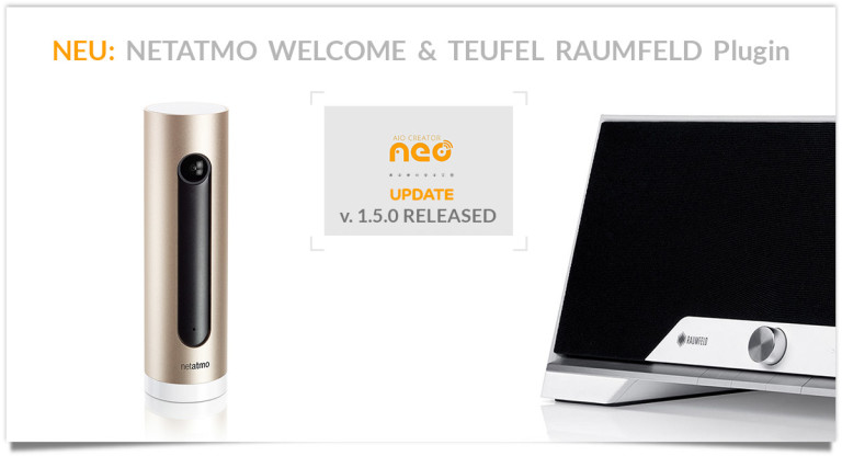 Teufel Raumfeld und Netatmo Welcome Plugin Release