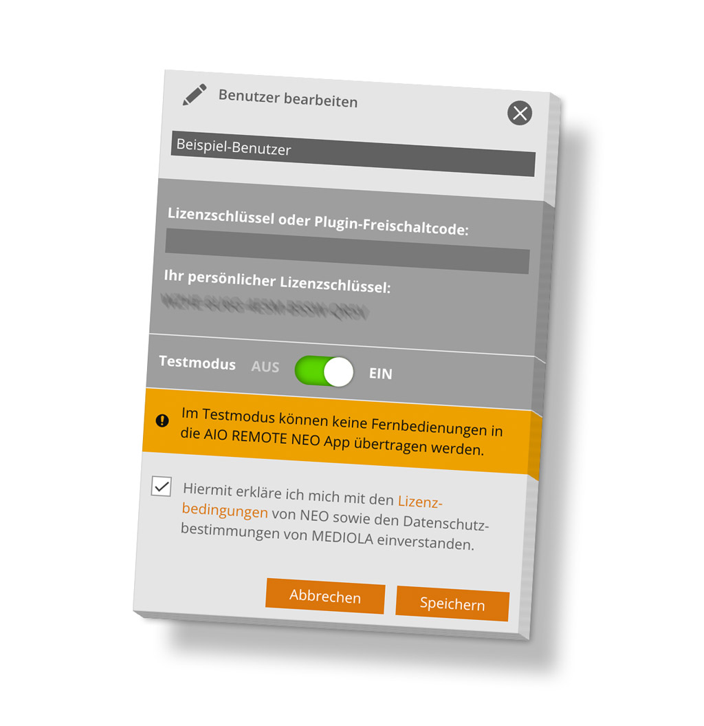 Testmodus und Lizenzmodus Testmodus und Lizenzmodus